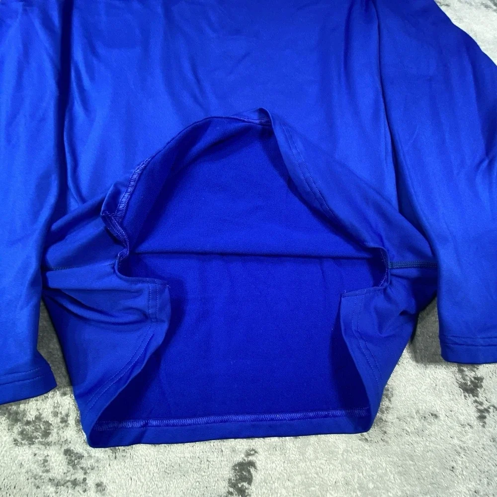 Under Armour Shirt Mens M Blue ColdGear Fleece Base Layer Scent Control Hunt